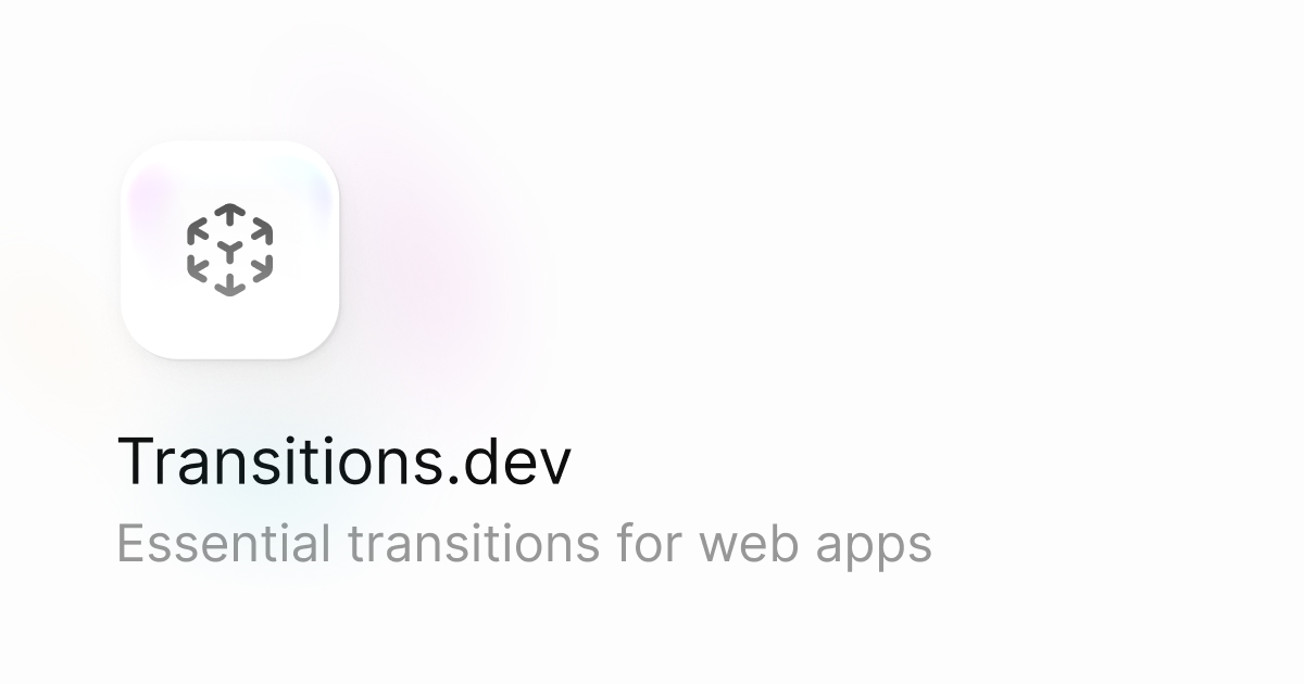 transitions.dev image